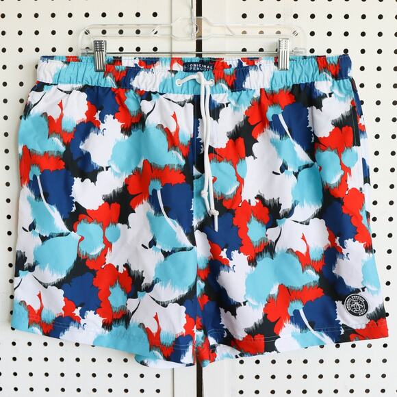 Penguin Other - Original Penguin Drawstring Lined Swim Trunks‎ Shorts Mens SIZE XXL